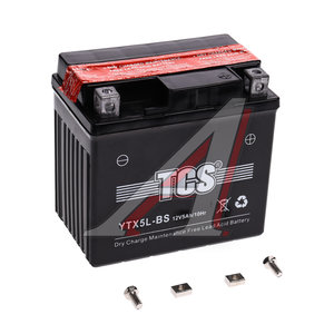 Изображение 2, 6СТ5 YTX5L-BS Аккумулятор TCS AGM 5А/ч