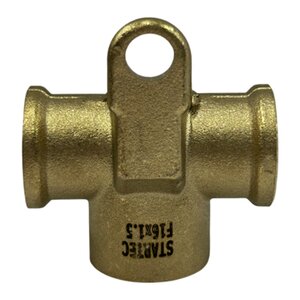 Изображение 1, INF.11.F16T-LUG Соединитель переходник М16хМ16хМ16 тройник латунь с ухом STARTEC