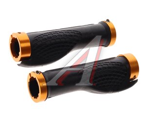 Изображение 1, SR-84 Грипсы 130мм черный черно-золотистые DREAM BIKE