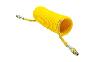 Изображение 1, 37300510020 Шланг пневматический витой М16 L=7.5м (желтый) двухслойный SORL