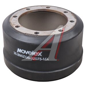 Изображение 1, 35.B90ZG6-02075-MX Барабан тормозной JAC N120 (20-) КАМАЗ Компас-12 задний MOVELEX