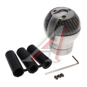 Изображение 1, RS-05502 Ручка на рычаг КПП PRO SPORT серебро карбон