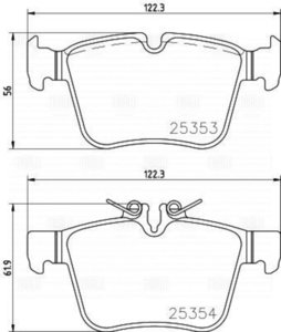 Изображение 2, PF4071 Колодки тормозные MERCEDES C (W205) задние (4шт.) TRIALLI