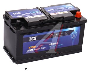 Аккумулятор TCS AGM 95А/ч обратная полярность, TCSAGM95,
                                                          фото 1 Изображение 1, 6СТ95(0) TCSAGM95 Аккумулятор TCS AGM 95А/ч обратная полярность