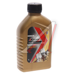 Изображение 1, AKS0001MOF Масло моторное DRIVE SN/CF 5W40 синт.1л AKROSS