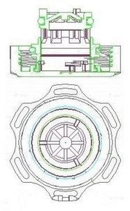 Изображение 5, LL0548 Крышка бачка расширительного CHEVROLET Aveo (T300), Cruze OPEL Astra J LUZAR
