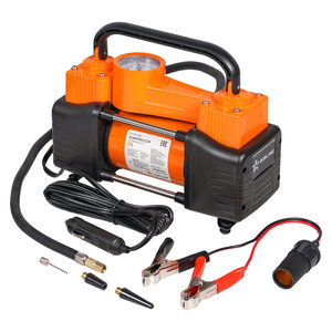 Изображение 2, CA05016SK Компрессор автомобильный 50л/мин. 10атм. 12V двухпоршневой (кейс) AIRLINE