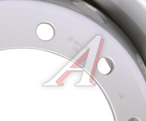 Изображение 2, 2239D Диск колесный МАЗ, DAF, VOLVO (11.75-22.5 ET135) рулевая ось 14мм ASTERRO