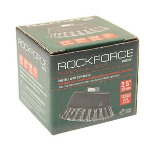 Изображение 3, RF-BWC125 Кордщетка для УШМ "чашка" 60мм витая сталь ROCKFORCE