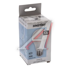 Изображение 3, SBL-A60-13-40K-E27-A Лампа светодиодная Е27 А60 13W (100W) 220V теплый SMART BUY
