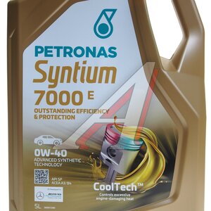 Изображение 2, 70722M12EU Масло моторное PETRONAS 7000 E SP 0W40 синт.5л SYNTIUM