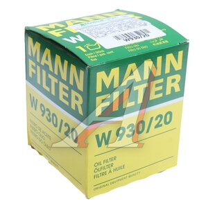Изображение 5, W930/20 Фильтр масляный MANN W 930/20