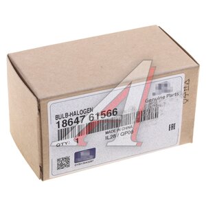 Изображение 4, 18647-61566 Лампа 12V H4 60/55W HYUNDAI головного света OE