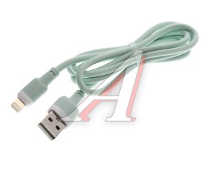Изображение 1, NB208 green Кабель iPhone (5-) 2.4A 1м зеленый XO