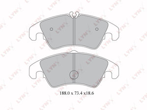Изображение 1, BD1219 Колодки тормозные AUDI A4, A5, Q5 передние (4шт.) LYNX