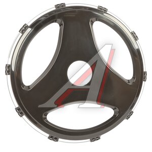 Изображение 1, МК-ПЛ-Л03 Колпак колеса R-22.5 заднего пластик (черный) Лучи ТТ