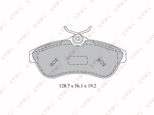 Изображение 1, BD2205 Колодки тормозные CITROEN C2, C3 (03-) передние (4шт.) LYNX