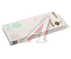 Изображение 3, BX111 white Кабель iPhone (5-) 2.4A 1м белый BOROFONE