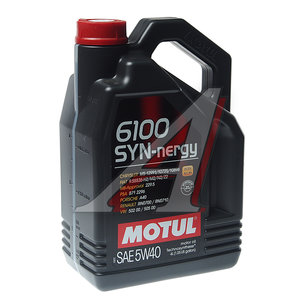 Изображение 1, 111862 Масло моторное 6100 SYNERGIE 5W40 п/синт.4л MOTUL