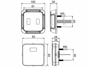 Изображение 4, 370-17-035 Фонарь задний универсальный светодиодный 12/24V c указателем поворота MEGAPOWER