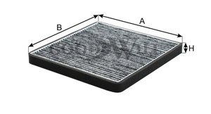 Изображение 2, AG164CFC Фильтр воздушный салона CHERY Fora (06-) угольный GOODWILL