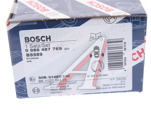 Изображение 4, 0986487769 Колодки тормозные HYUNDAI i20 (08-) задние барабанные (4шт.) BOSCH