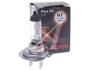 Изображение 2, 1987302079 Лампа 12V H7 55W PX26d +50% Plus 50 BOSCH