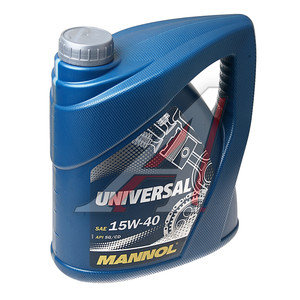 Изображение 1, 1247 Масло моторное UNIVERSAL SN/CH-4 15W40 мин.4л 7405 MANNOL