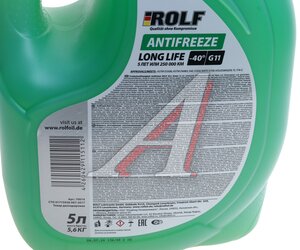 Изображение 4, 70014 Антифриз зеленый -40C 5л G11 ROLF