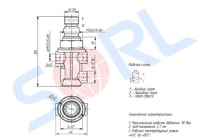 Изображение 4, 35480010230 Кран ЗИЛ, КАМАЗ, МАЗ аварийного растормаживания SORL