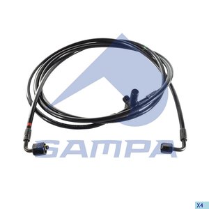 Изображение 2, 041.028 Шланг IVECO подъема кабины L=2800 SAMPA
