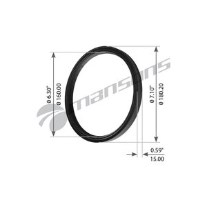 Изображение 1, GR125 Сальник SAF ступицы (160х180х15) MANSONS