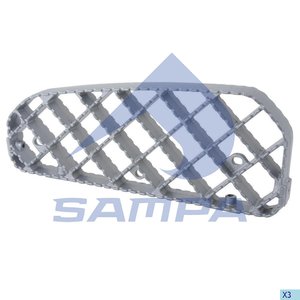 Изображение 2, 18400098 Подножка SCANIA P, R series нижняя металлическая (кабина CP, CR) SAMPA