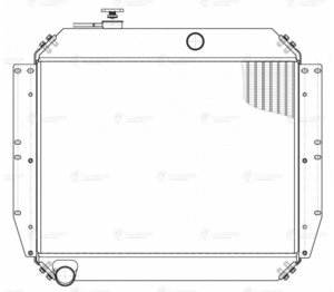 Изображение 7, LRC0630 Радиатор ЗИЛ-130 алюминиевый 2-х рядный LUZAR