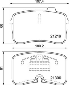 Изображение 2, MDB1517 Колодки тормозные AUDI 100 передние (4шт.) MINTEX