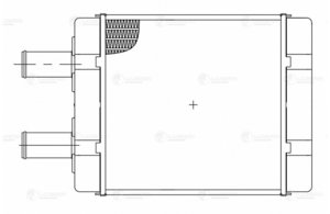 Изображение 5, LRH1202 Радиатор отопителя МАЗ-Автобус (до 2007г.) алюминиевый LUZAR