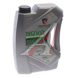 Изображение 1, 6297000873596 Масло моторное NOVO 9000 GREEN C2/C3 5W30 синт.4л NOMAD