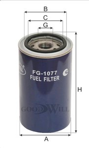 Изображение 6, FG1077 Фильтр топливный CASE LIEBHERR под стакан GOODWILL