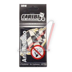 Изображение 1, 91503 Ароматизатор подвесной пластина (антитабак) Formula-1 CARIBI