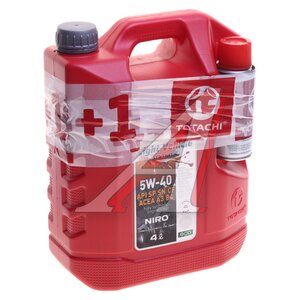 Изображение 1, 1P1A4 Масло моторное NIRO LV SP/SN/CF/A3/B4 5W40 синт.4л+1смазка TG40 TOTACHI