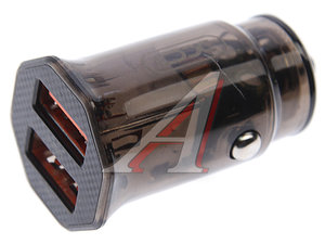 Изображение 1, CC49 Black Устройство зарядное в прикуриватель 2USB 12V черное XO