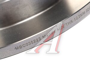 Изображение 4, MBC035223 Диск тормозной RENAULT Logan (1.4/1.6) передний (1шт.) MANDO
