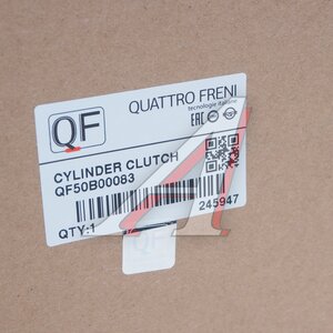 Изображение 3, QF50B00083 Подшипник выжимной RENAULT Arkana, Duster гидравлический QUATTRO FRENI