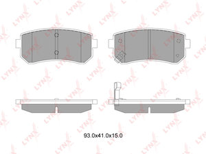 Изображение 1, BD4407 Колодки тормозные HYUNDAI i10 KIA Picanto (04-) задние (4шт.) LYNX