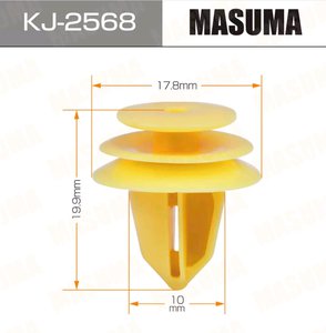 Изображение 1, KJ-2568 Клипса NISSAN INFINITI MASUMA