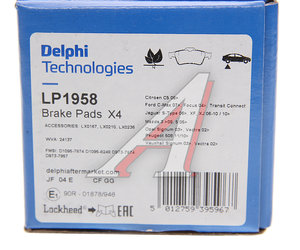 Изображение 4, LP1958 Колодки тормозные FORD Kuga (06-) задние (4шт.) DELPHI