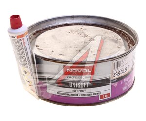 Изображение 1, 1153 Шпатлевка мягкая UNISOFT 1кг (Уценка) NOVOL