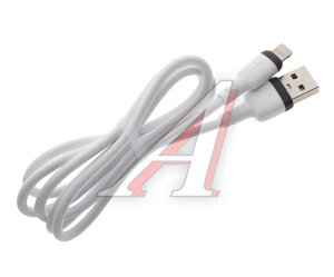 Изображение 2, NB208 white Кабель iPhone (5-) 2.4A 1м белый XO