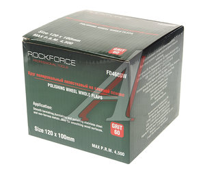 Изображение 2, RF-FD440S Насадка шлифовальная лепестковая 120х100мм Grit 40 ROCKFORCE