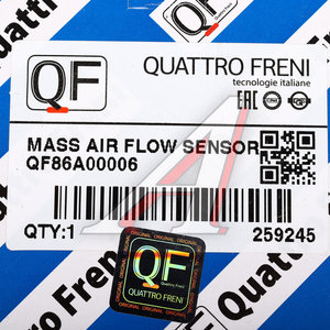 Изображение 6, QF86A00006 Датчик массового расхода воздуха NISSAN Almera Tino (98-03) QUATTRO FRENI